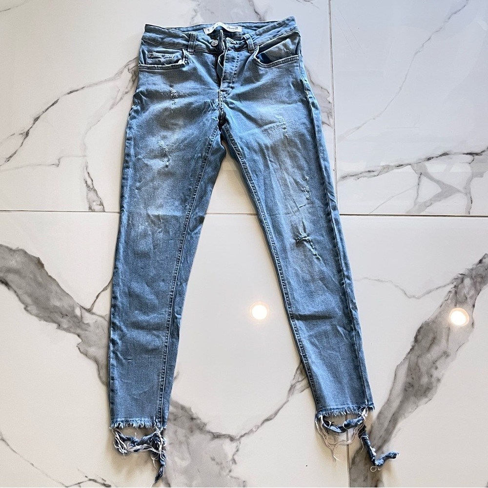 Target Blue Skinny Jeans with Distressed Details